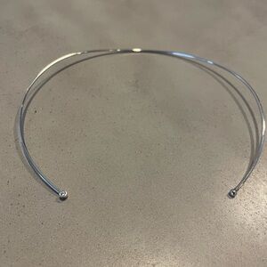 Mejuri silver open choker necklace